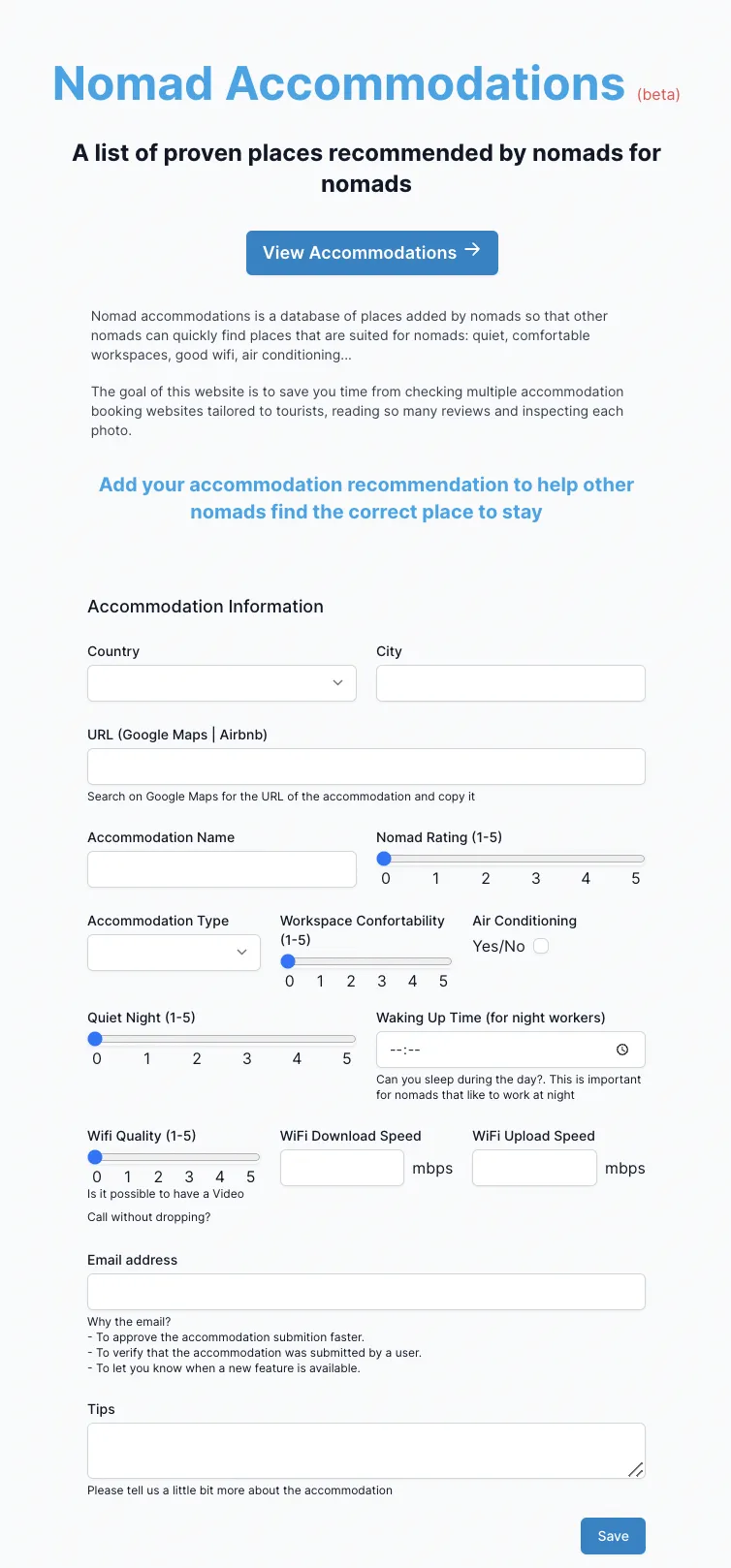 Nomad Accommodations